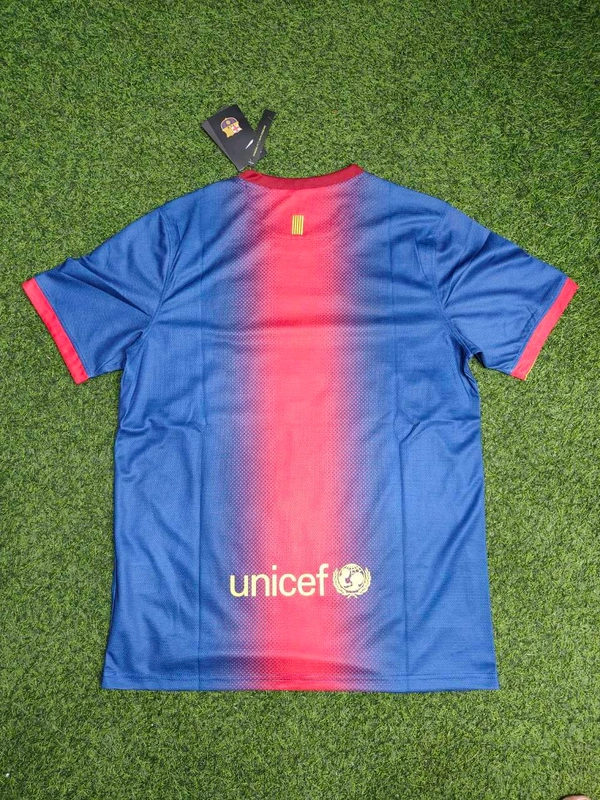Retro Barcelona 2012-13 Home Half Sleeve - L