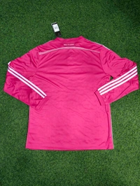 Retro Madrid 2014-15 Pink Long Sleeve Away Kit - L