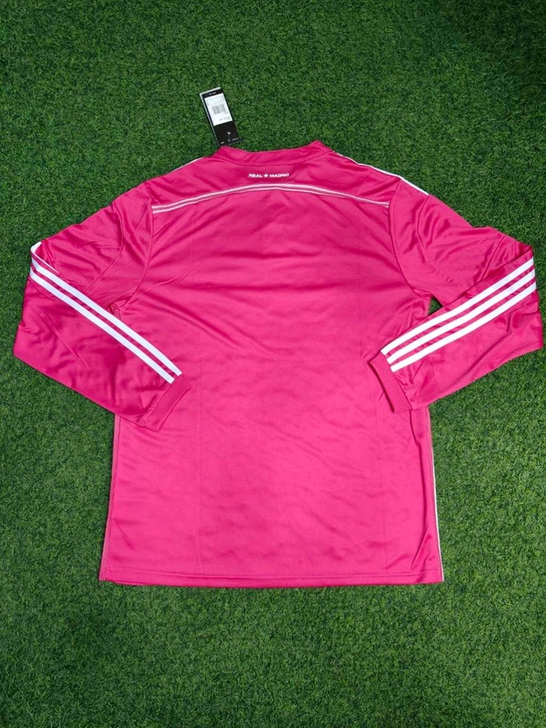 Retro Madrid 2014-15 Pink Long Sleeve Away Kit - XL