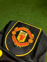 Retro Manchester United 1993-94 Away Black Jersey Half Sleeve - L