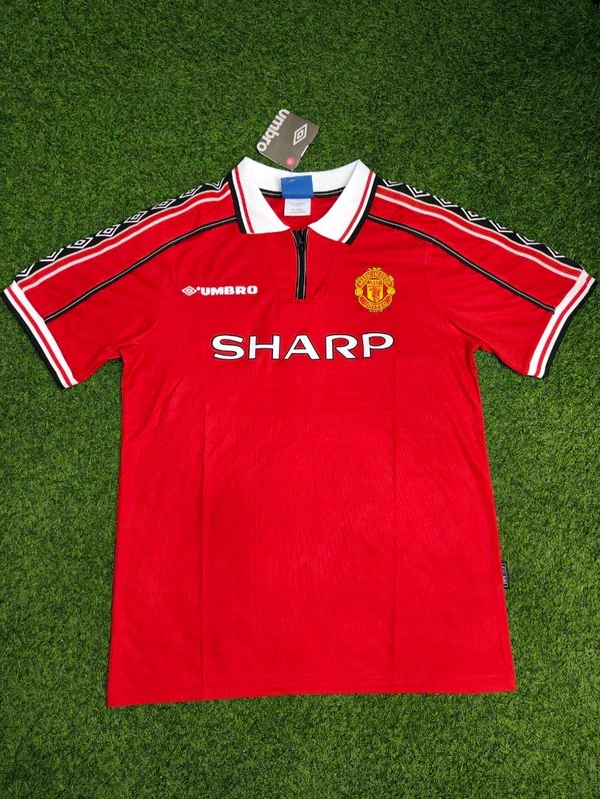 Retro Manchester United 1998-99 Home Half Sleeve - XXL