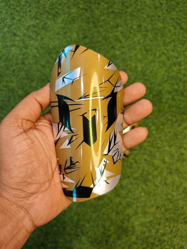 Small Size Shin Guards Graphics Design (1 Pis) - Pirate Gold