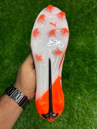 Ultra Ultimate White And Orange FG With Lace - 7.5