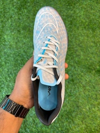 Hypervenom Phantom 3 Blue & Grey Low-top FG With Lace - 7