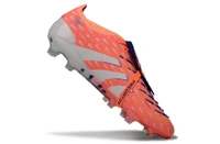 Predator Elite Coral Blaze Orange Blue Colour FG With Lace - 7.5