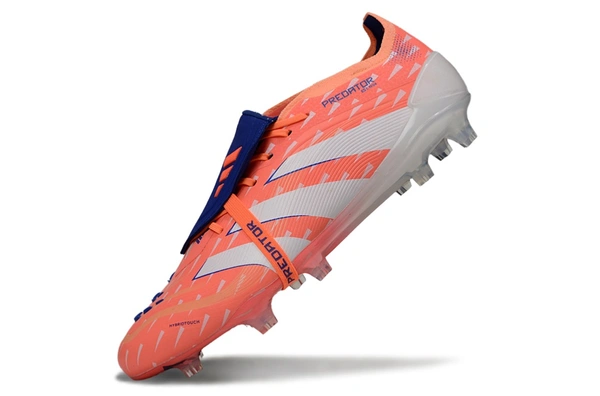 Predator Elite Coral Blaze Orange Blue Colour FG With Lace - 6.5
