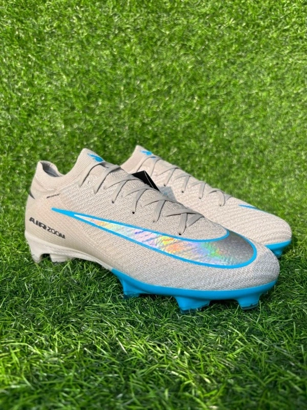 Mercurial Vapor 16 Silver Blue Colour Low-Top FG With Lace - 7.5
