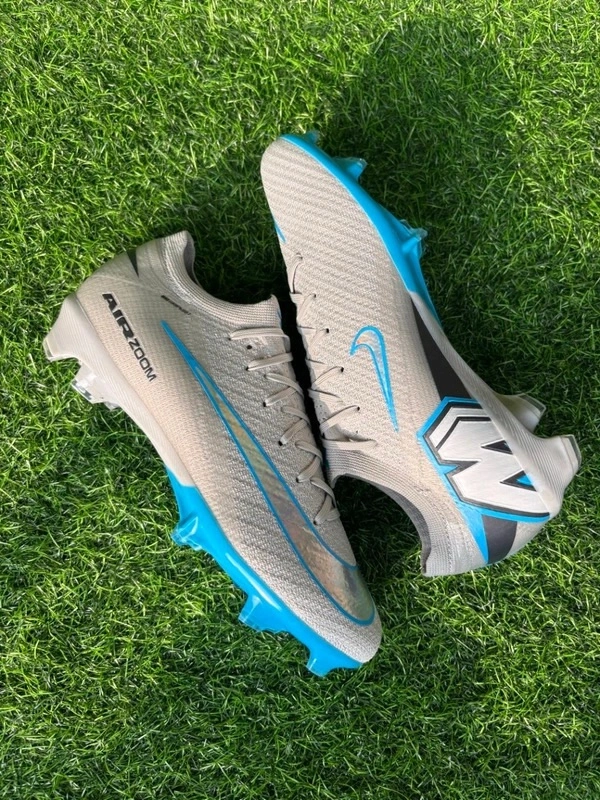 Mercurial Vapor 16 Silver Blue Colour Low-Top FG With Lace - 8.5