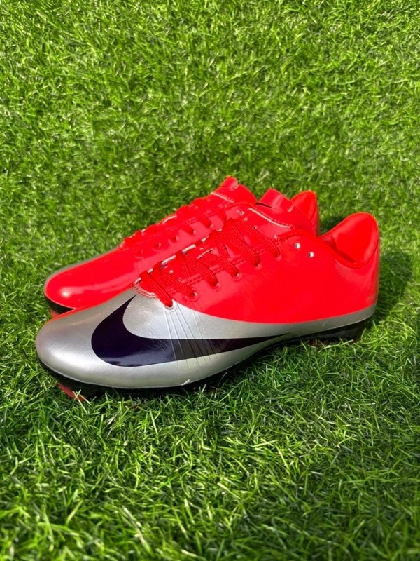 Mercurial Superfly 1 CR7 Regen Red Silver Colour Low-top FG With Lace - 7