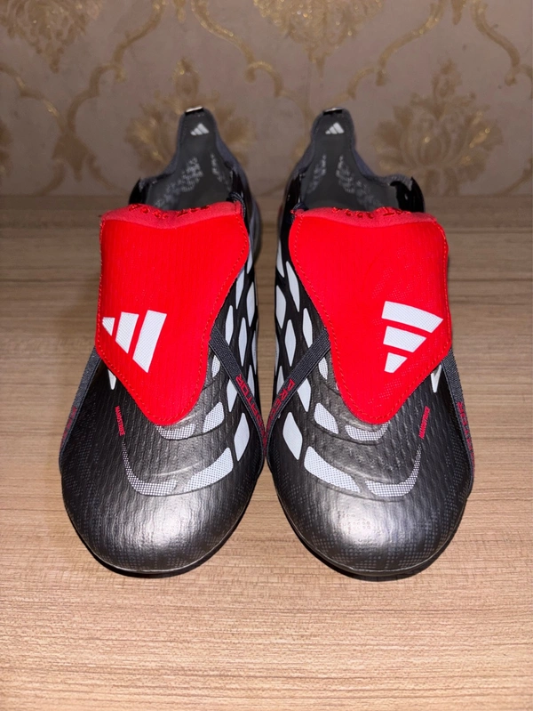 Predator 26 Finishers Steel Elite Foldover FG Grey And Red With lace - 9