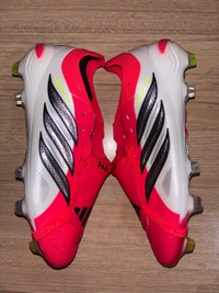 Predator 26 Elite Born For Goals Red And White Colour FG With Lace - 10.5