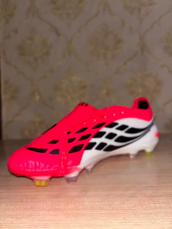 Predator 26 Elite Born For Goals Red And White Colour FG With Lace - 10.5