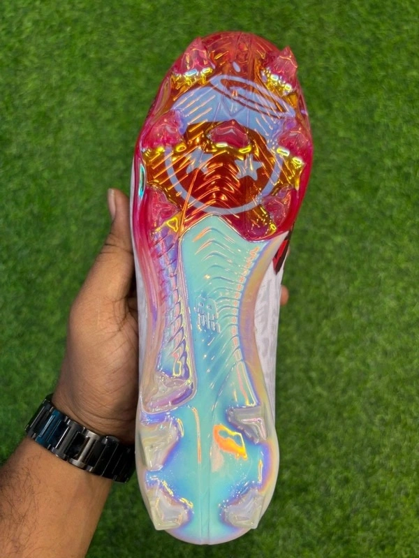 NB Furon V8 Elite White Red Colour FG With Lace - 6.5