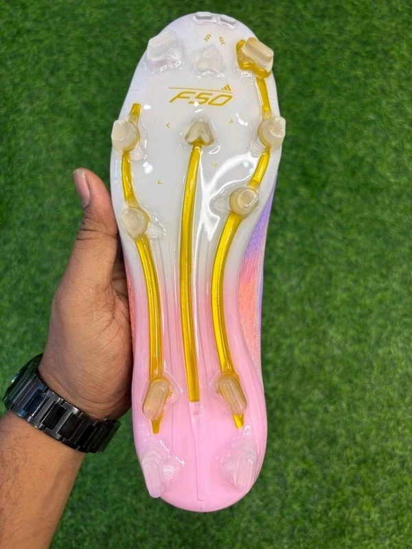 F50 LY Baby Pink Colour Low-top FG With Lace - 7