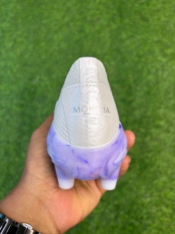 Morelia Neo IV Beta Elite White Purple Low-top FG With Lace - 8