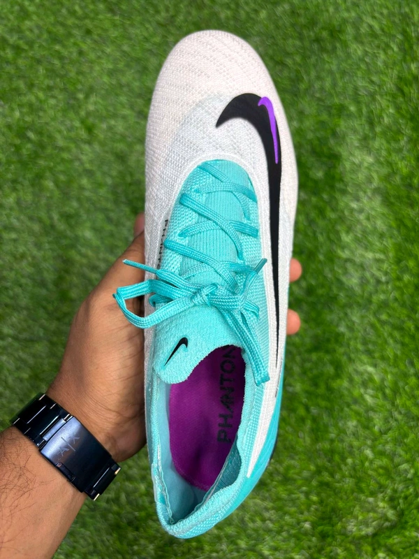 PhantomGX Elite Silver And Blue Low Top FG - 5.5