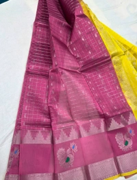 Pure Mangalgiri Pattu Cross Weave