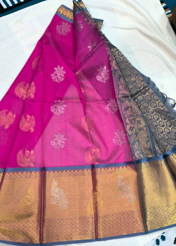 Mangalagiri Embose Pattu With Kanchi Border