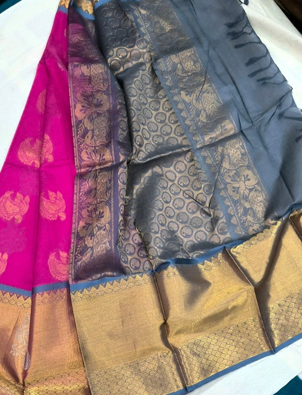 Mangalagiri Embose Pattu With Kanchi Border