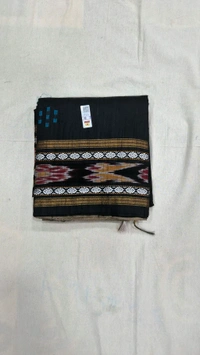 Pure Raw Silk With Poachampally Design