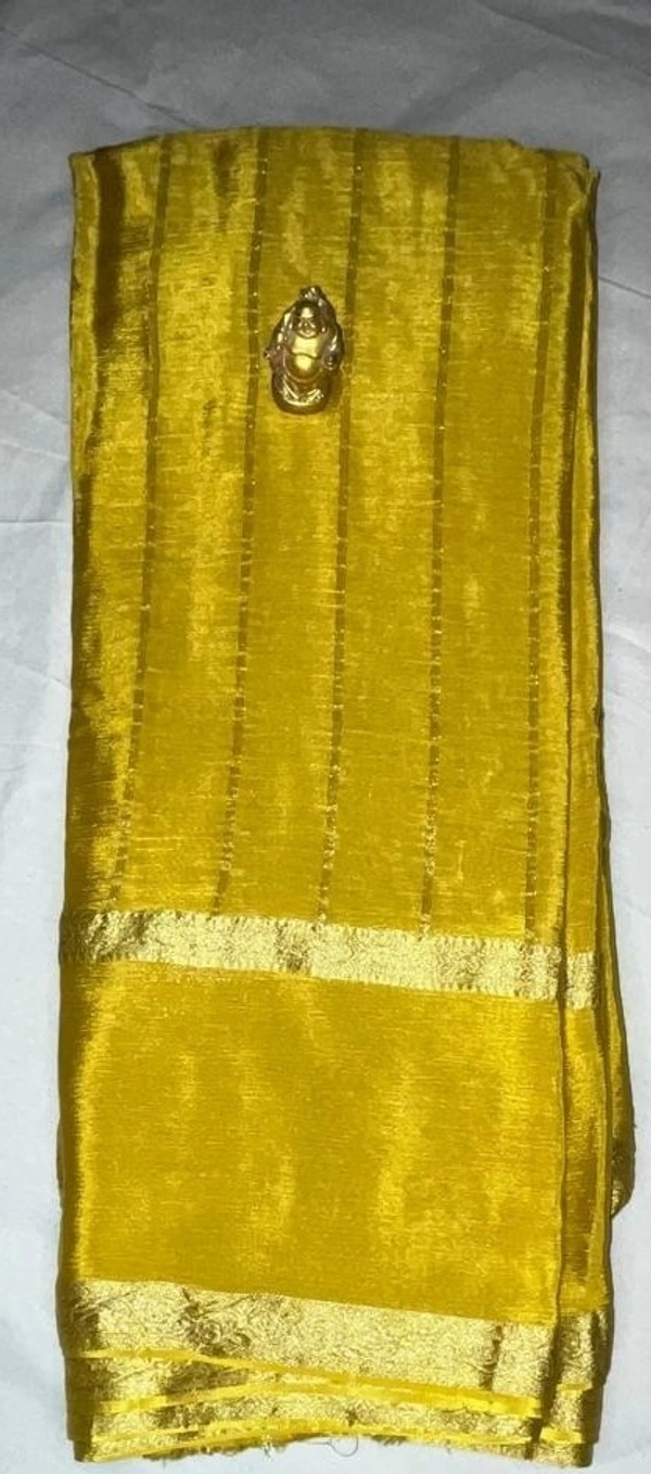 🌾 Tussar Saree Collection – Subtle Shine, Timeless Grace - Royal blue , yellow , purple