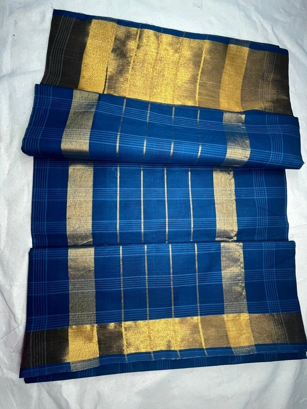 Venkatagiri Cotton Saree Collection – Woven Heritage, Everyday Grace - Free Size, Royal Blue , Green , Purple
