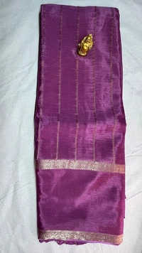 🌾 Tussar Saree Collection – Subtle Shine, Timeless Grace - Royal blue , yellow , purple