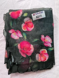 Linen Digital Print Saree Collection