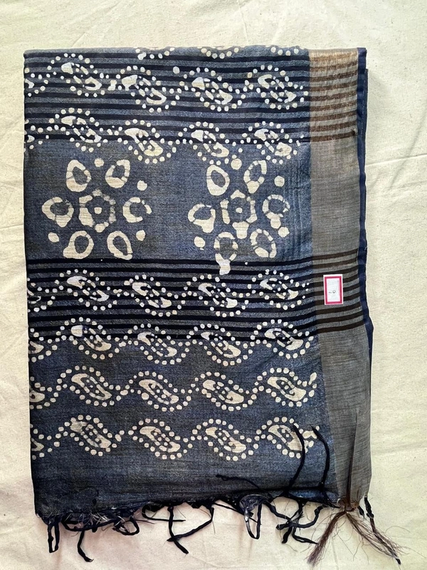 🖤 Soft Cotton Blend Dual Tone Saree – Grey & Rose Pink Bandhani Print - Grey with rose and Grey with green