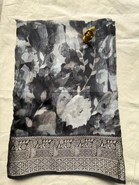 Crush Fancy Saree Collection - Black, Red, Purple