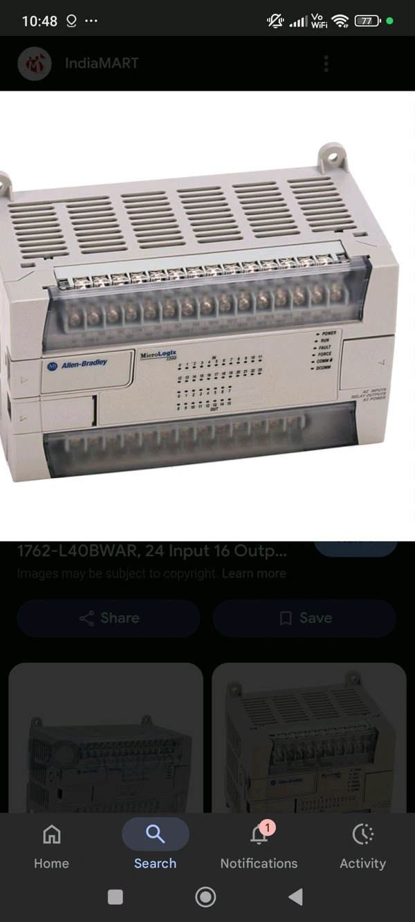 allen bradley  1762-L40BWA Refurbished with 1 Year Warranty