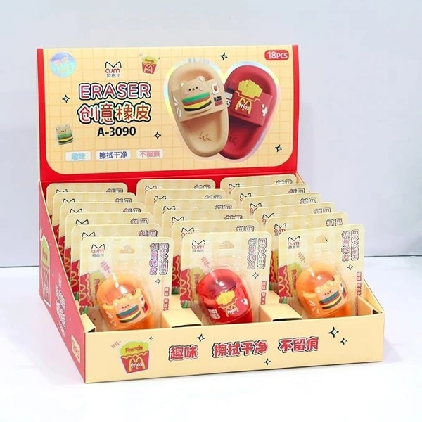 Fries Slipper Eraser - Red