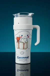 Sanrio Character 1200ml Tumbler with Handle & Straw | Leakproof Travel Mug for Hot & Cold Drinks