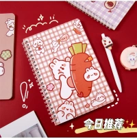 Kawaii Bunny Spiral Notebook – Cute Cartoon Stationery for School & Office