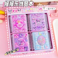 Sanrio Shaky Glitter Notebook – Cute Character Series