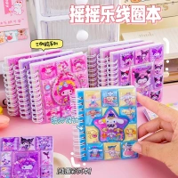 Sanrio Shaky Glitter Notebook – Cute Character Series