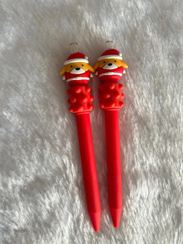 Santa Puppy Massage Pen - Red