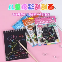 DIY Magic Scratch Painting Book for Kids - Handmade Graffiti Puzzle & Painting Activity