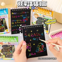 DIY Magic Scratch Painting Book for Kids - Handmade Graffiti Puzzle & Painting Activity