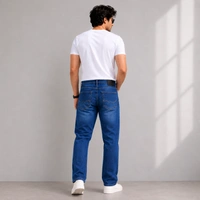 Guess What Men's Regular Fit Blue Jeans | Classic Mid-Rise Denim | Guess What - 32, BLUE