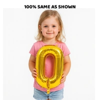 Little Decor 32-Inch Rose Gold Number 0 Balloon - Silver