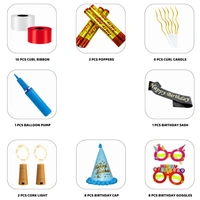 Little Decor Happy Birthday Red Love Decoration Kit – Premium 117 PCS Red & Gold Romantic Birthday Decoration Combo