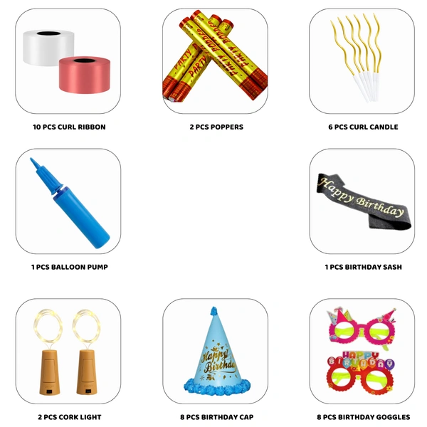 Happy Birthday Pink Decoration Kit – Premium 117 PCS