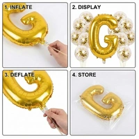 Little Decor 14 Inch Golden Letter “M” Foil Balloon