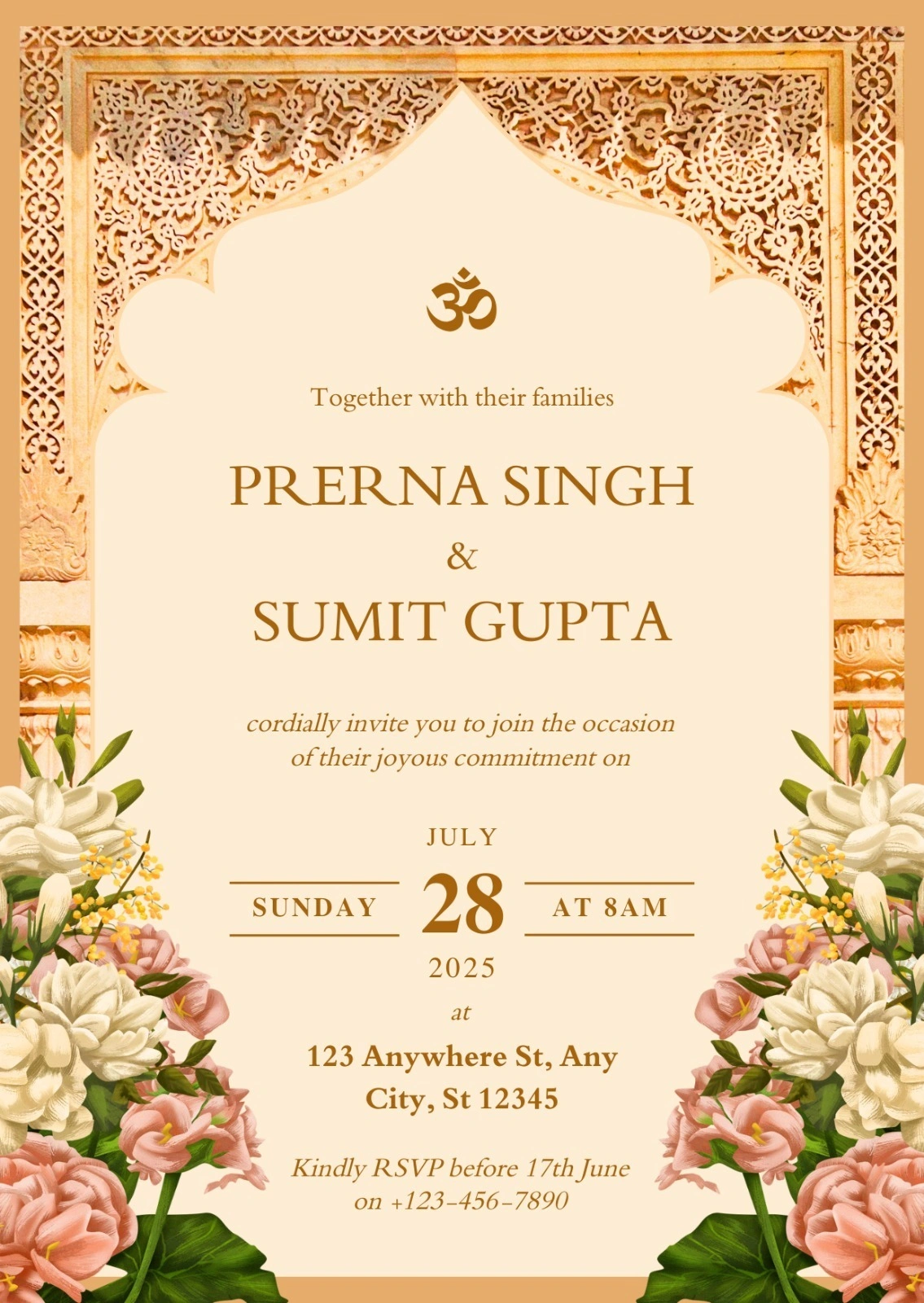 Royal Indian Wedding Invitation Card | T...