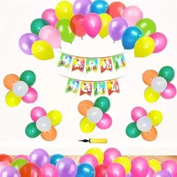 Little Decor Holi Festival Decoration Kit 103 Pcs