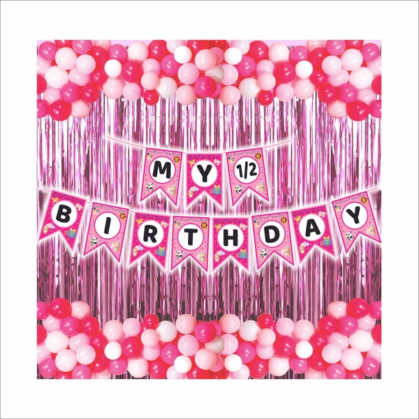 Little Decor My Half Birthday (1/2 Birthday) Decoration Kit