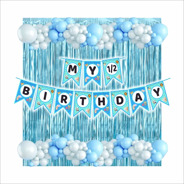 Little Decor My Half Birthday (1/2 Birthday) Decoration Kit