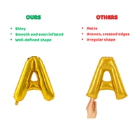 Little Decor 14 Inch Golden Letter “A” Foil Balloon