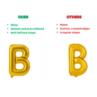 Little Decor 14 Inch Golden Letter “B” Foil Balloon